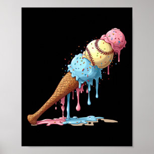 Poster Vendre Crème glacée Aquarelle Lover Crème glacée C
