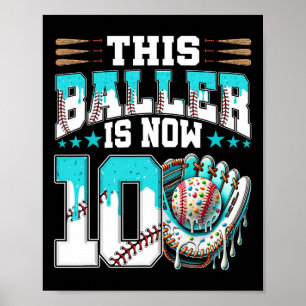 Poster Vendre Drip 10e fête d'anniversaire garçon Ventila