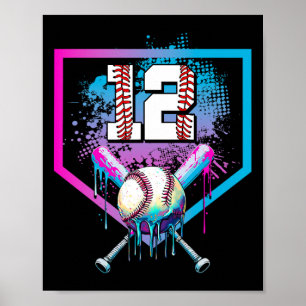 Poster Vendre Drip 12e anniversaire Accueil Plaque Garçon