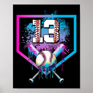 Poster Vendre Drip 13e anniversaire Accueil Plaque Garçon