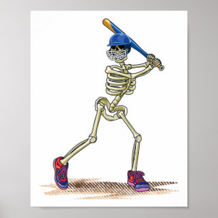 Poster Vendre Skeleton Halloween Hommes garçons Vendre Ha