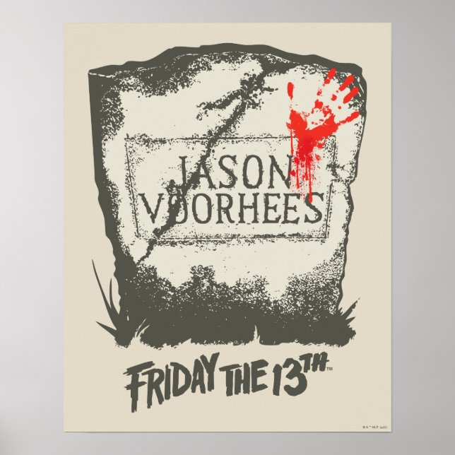Poster Vendredi 13 | Pierre de tête de Jason Voorhees (Devant)