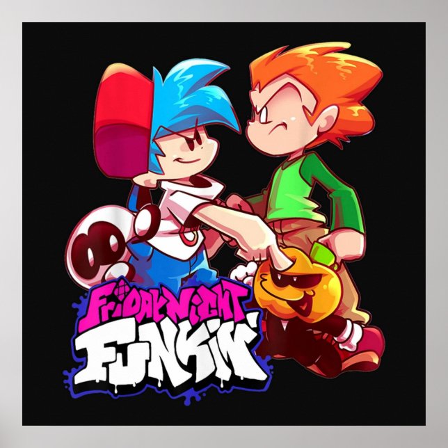 Poster Vendredi soir Funkin Boyfriend et Pico (Devant)