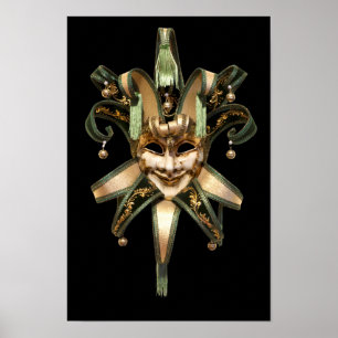 Poster Venetian mask