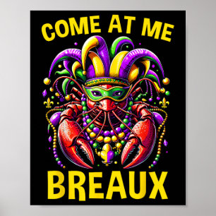 Poster Venez Au Me Breaux Perles De Crawfish Drôle Mardi 