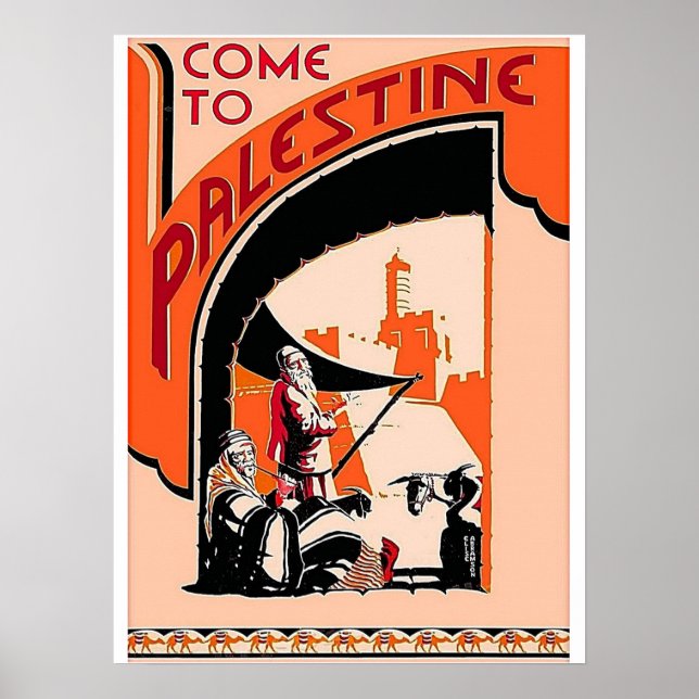 POSTER VENEZ EN PALESTINE (Devant)