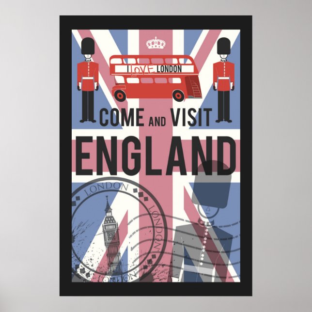 Poster Venez visiter l'Angleterre (Devant)