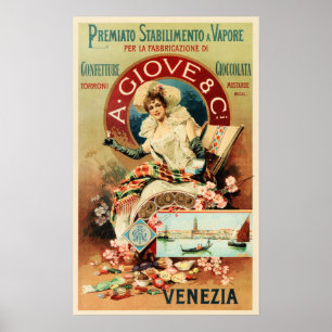 Poster VENEZIA A Giove & Co Chocolat Bonbons Confiserie