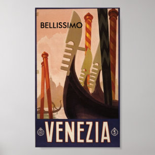 Poster Venezuela Italie, BELLISSIMO