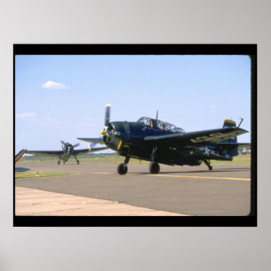 Poster Vengeur de Grumman TBM. (avions de plane_WWII