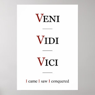 Poster Veni, Vidi, Vici