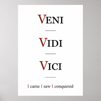 Poster Veni, Vidi, Vici