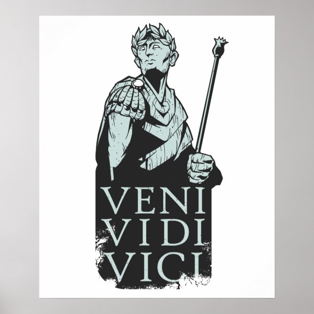 Poster Veni Vidi Vici Julius César Roman (Devant)