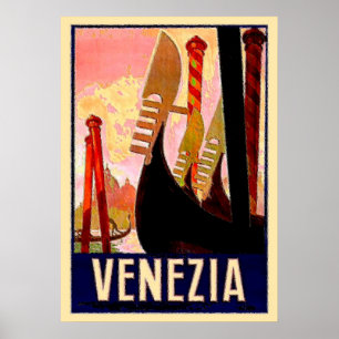 Poster Venice Gondolas