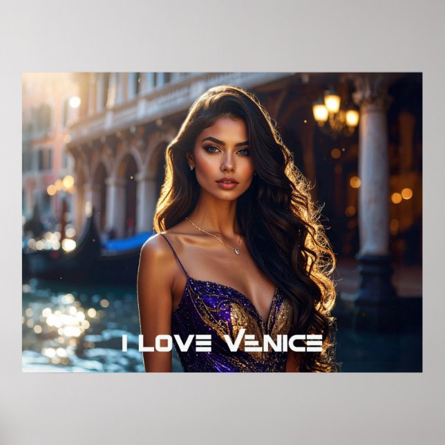 POSTER VENICE - I LOVE VENICE (Devant)