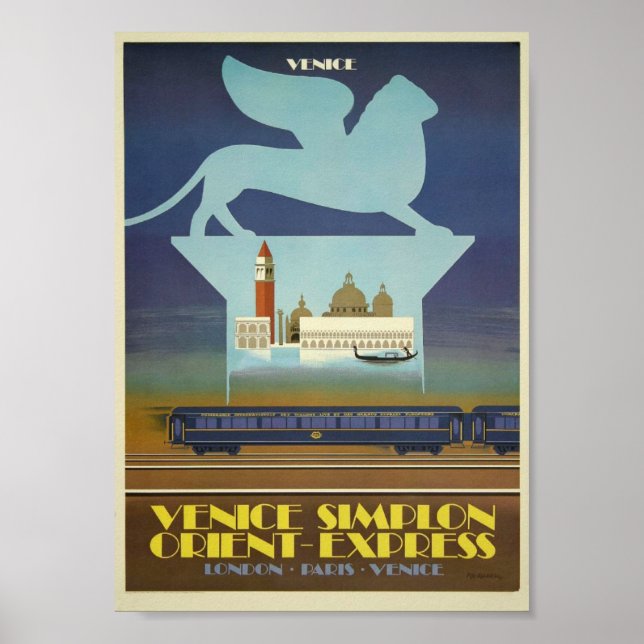 Poster Venice Simplon (Express d'Orient) (Devant)