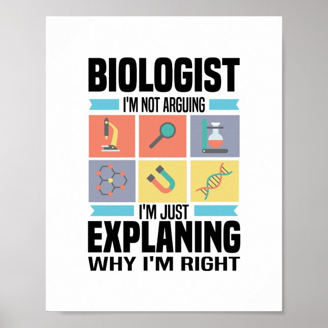 Poster Venin de biologie | Teacher Science Student (Devant)