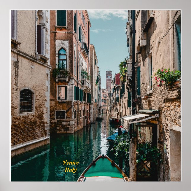 Poster Venise Italie La ville flottante (Devant)