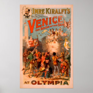 Poster Venise, Mariée de la Mer à l'Olympia Ballet