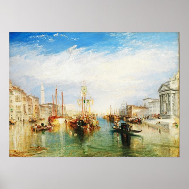 Poster Venise, Porche de Madonna par J. M. W. Turner Post (Devant)