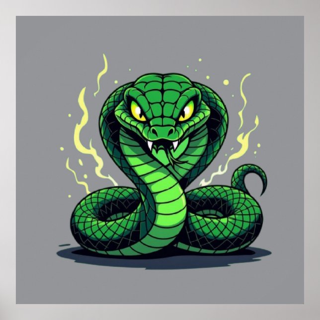 Poster Venomous Snake – Danger and Precision (Devant)