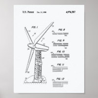 Vent Turbine Rotor 1990 Brevet Art Livre blanc