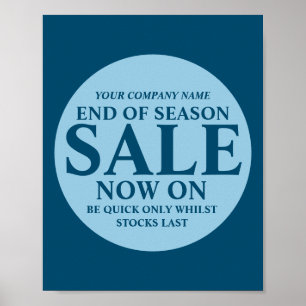Poster Vente au détail magasin boutique panneau commercia