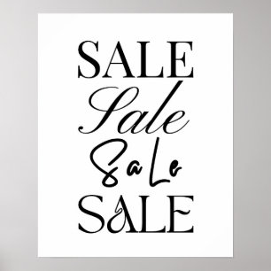 Poster Vente en gros signe, vente de boutique