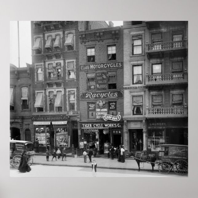 Poster Ventes de motos et de vélos, 1910 (Devant)