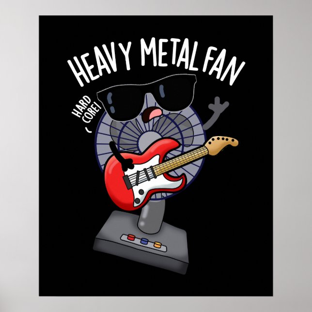 Poster Ventilateur de métal lourd amusant jeu de musique  (Devant)