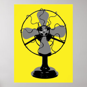Poster ventilateur des années 1950