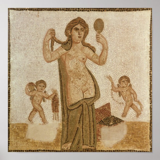 Poster Vénus à sa Toilette (Devant)