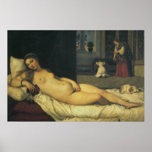 Poster Vénus d'Urbino par Titien, Art de la Renaissance