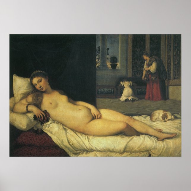 Poster Vénus d'Urbino par Titien, Art Renaissance (Devant)