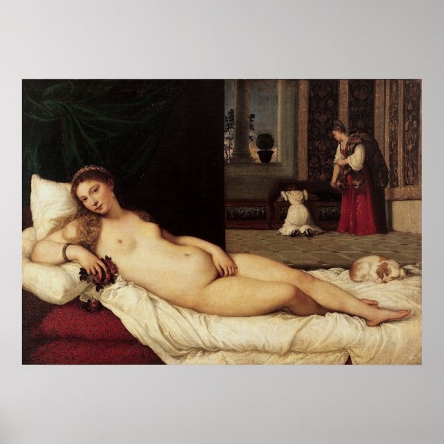 Poster Vénus d'Urbino Titien 1538 Venise (Devant)
