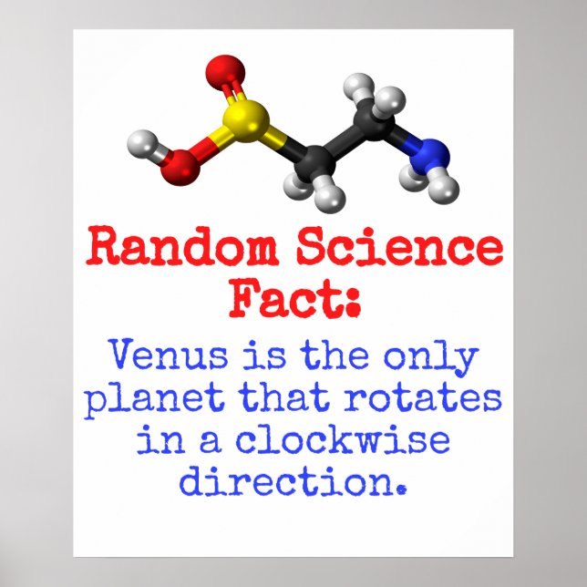 Poster Vénus Est La Seule Planète - Science Fact (Devant)