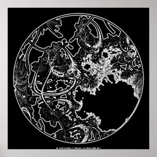 Poster Ver de la fractale 1. 2