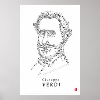 Poster Verdi Face à la musique