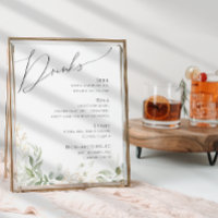 Verdure et or | Menu Boissons Mariages