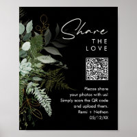 Verdure et or | Partagez vos photos Code QR Signer