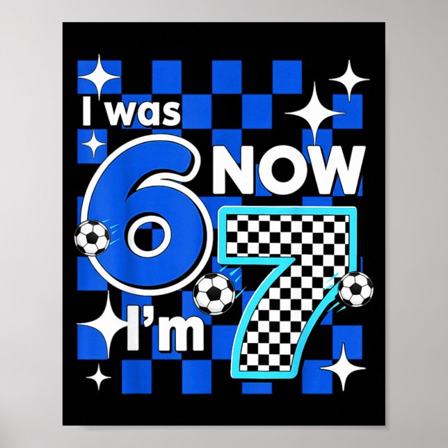 Poster Vérification Bleue J'avais 6 ans Maintenant J'ai 7 (Devant)