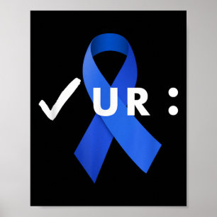 Poster Vérifiez Votre Colon, Les Colonoscopies. Colon Can