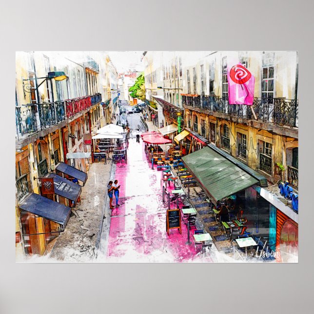 Poster Véritable Portugal - Lisbonne (Devant)