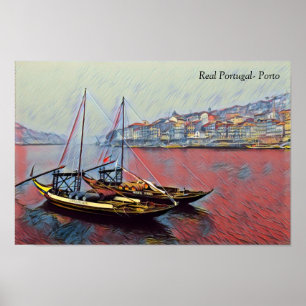 Poster Véritable Portugal-Porto