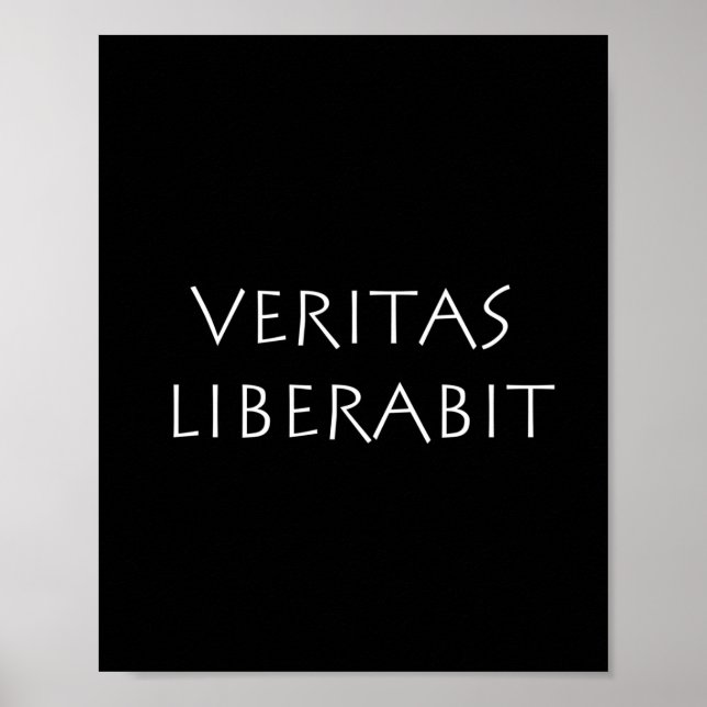 Poster Veritas liberabit (Devant)