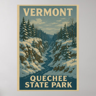 Poster Vermont Quechee State Park V01