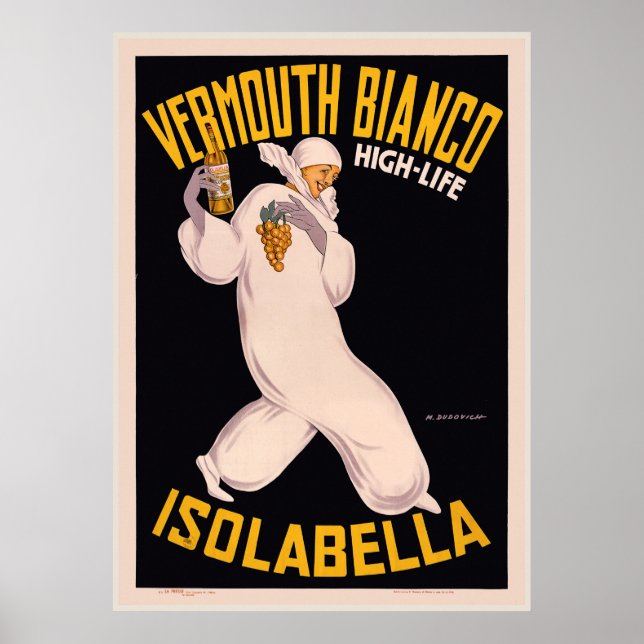 Poster Vermouth Bianco, haute vie, Isolabella (Devant)