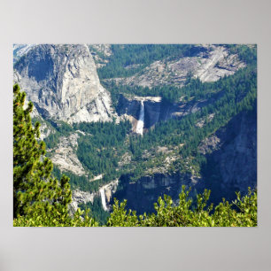 Poster Vernal & Nevada Falls from Glacier Point, CA