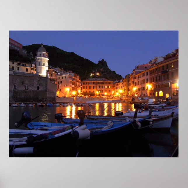 Poster Vernazza la nuit (Devant)