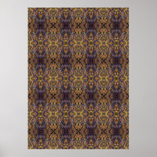 Poster Verre de Carnaval Herbe avec champignon de moisiss